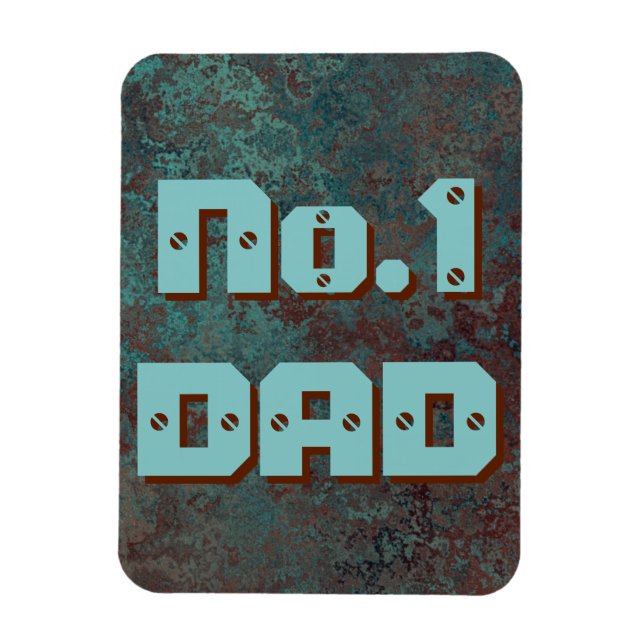 Corrosion "Copper" print No.1 DAD flexible Magnet (Vertical)