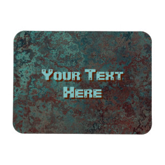 Corrosion "Copper" print Text flexible Magnet