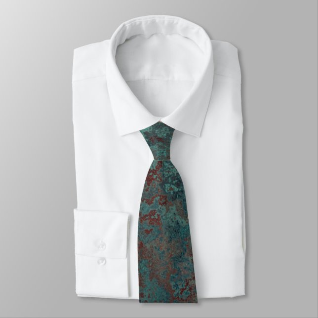 Corrosion "Copper" print tie (Tied)