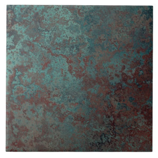 Corrosion "Copper" print tile large
