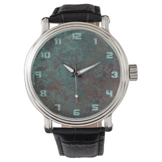Corrosion "Copper" print watch numbers