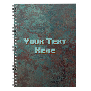 Corrosion "Copper" Text print notebook