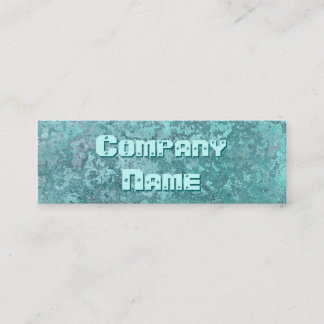Corrosion green print business card skinny