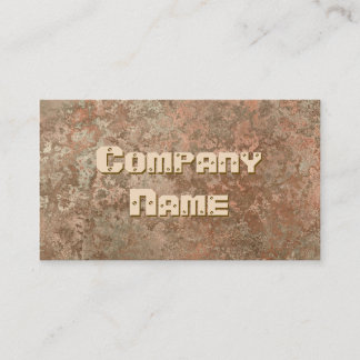 Corrosion orange print business card template