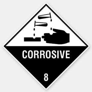 Corrosive 8 Label