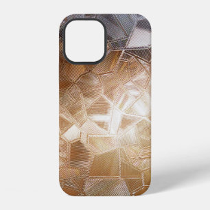 Corrugated glass with backlight. Beautiful light r iPhone 12 Case