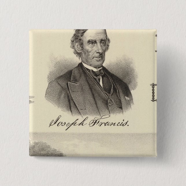 Corrugated iron steam yacht 15 cm square badge (Front)