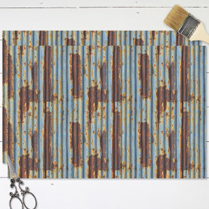 Corrugated Metal Roof Seamless Pattern Decoupage Tissue Paper