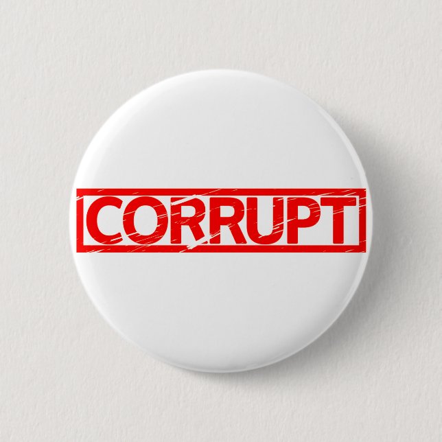 Corrupt Stamp 6 Cm Round Badge (Front)