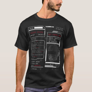 Corrupted - Techno-Brutalist Streetwear Design T-Shirt