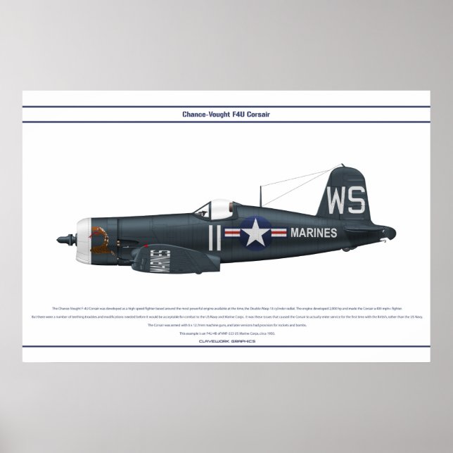 Corsair USA VMF-323 Poster (Front)
