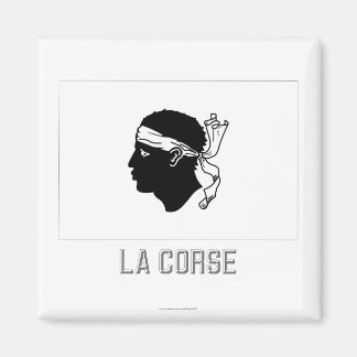 Corse flag with name magnet