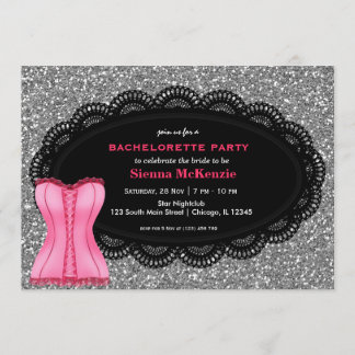 Corset Bachelorette Party Invitation