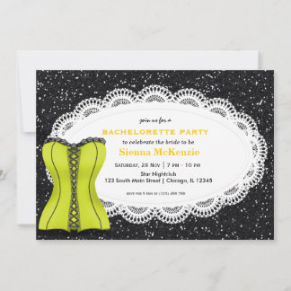 Corset Bachelorette Party Invitation