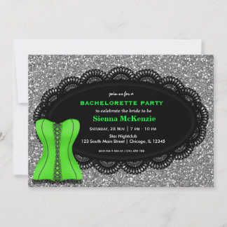 Corset Bachelorette Party Invitation