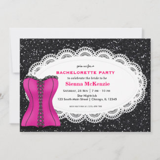Corset Bachelorette Party Invitation