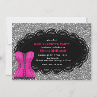 Corset Bachelorette Party Invitation
