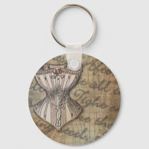 Corset Collage Key Ring