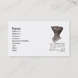 corset Fig 119 Business Card
