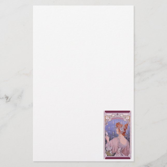 Corseted Woman Stationery (Front)