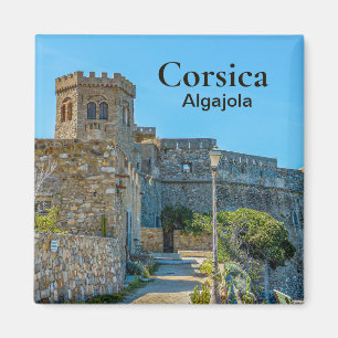 Corsica Algajola Castle France Souvenir Magnet