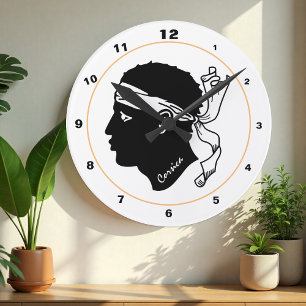 Corsica Flag, Corsica trendy fashion /design clock