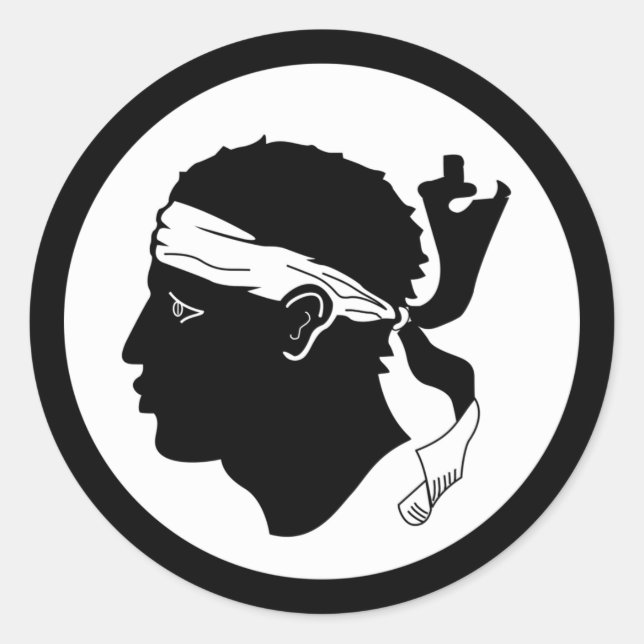 Corsica flag Sticker (Front)