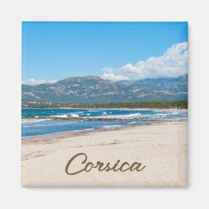Corsica France Beach and Mountains Magnet