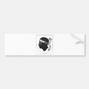 Corsica France Coat of Arms Bumper Sticker