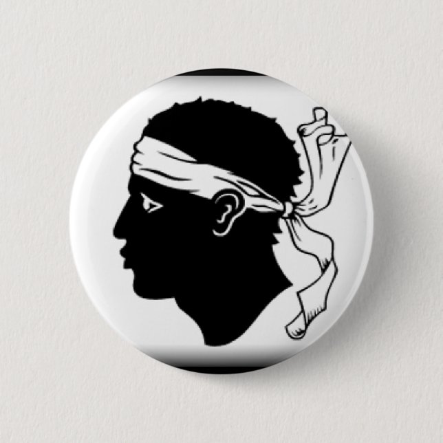 Corsica France Flag 6 Cm Round Badge (Front)