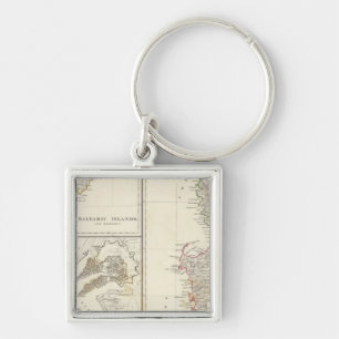 Corsica, Sardinia, Balearic Islands, Valletta Key Ring