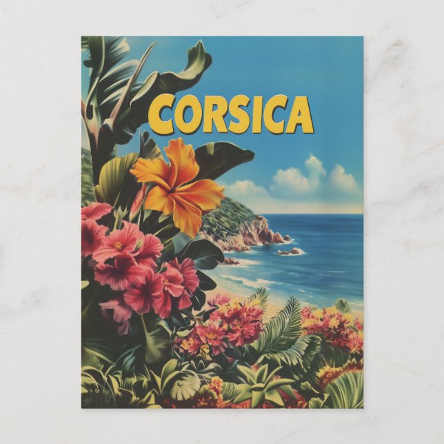 Corsica Vintage Postcard (Front)