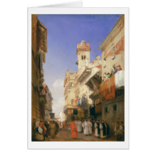 Corso Sant'Anastasia, Verona (oil on panel)
