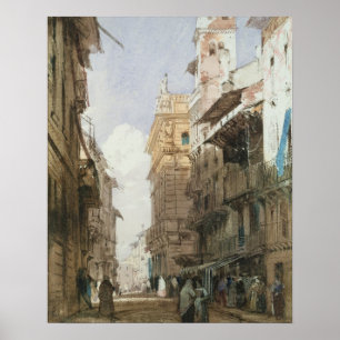 Corso Sant'Anastasia, Verona, with the Palace of P Poster
