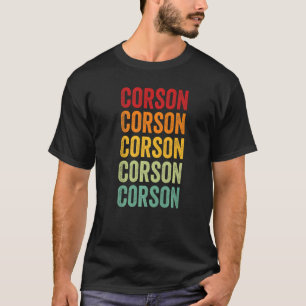 Corson County South Dakota Rainbow Text T-Shirt