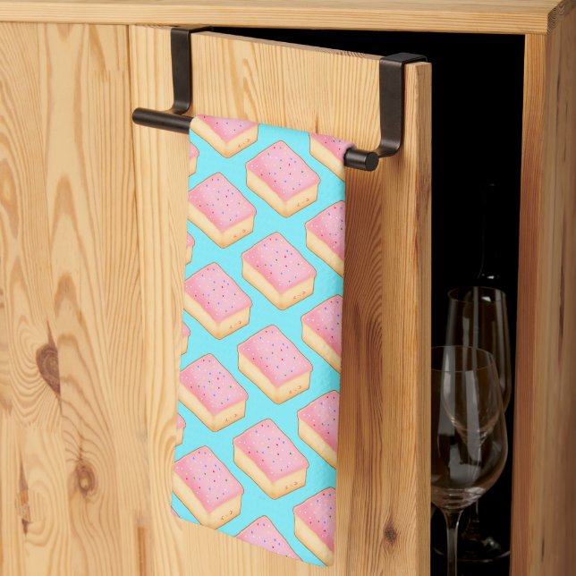 Cortadillo Mexican Pink Pan Dulce Cake Tea Towel (Thirds Fold)