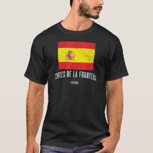 Cortes De La Frontera Spain Es Flag City Bandera T-Shirt