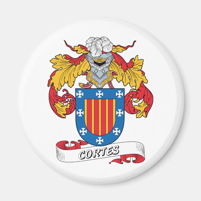 Cortes Family Crest Magnet (Front)