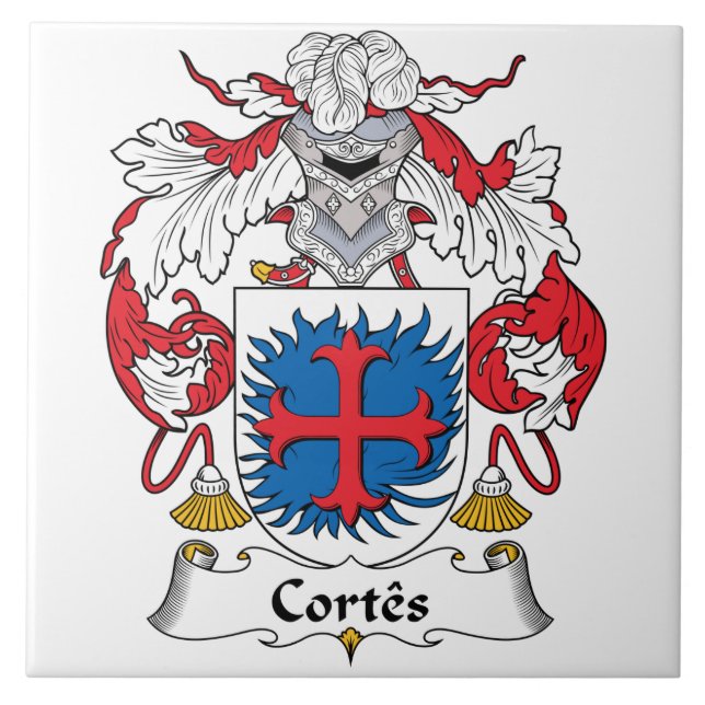 Cortes Family Crest Tile (Front)