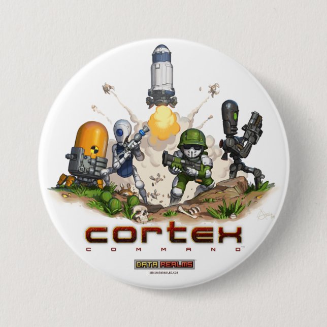 Cortex Command Splash Button (Front)