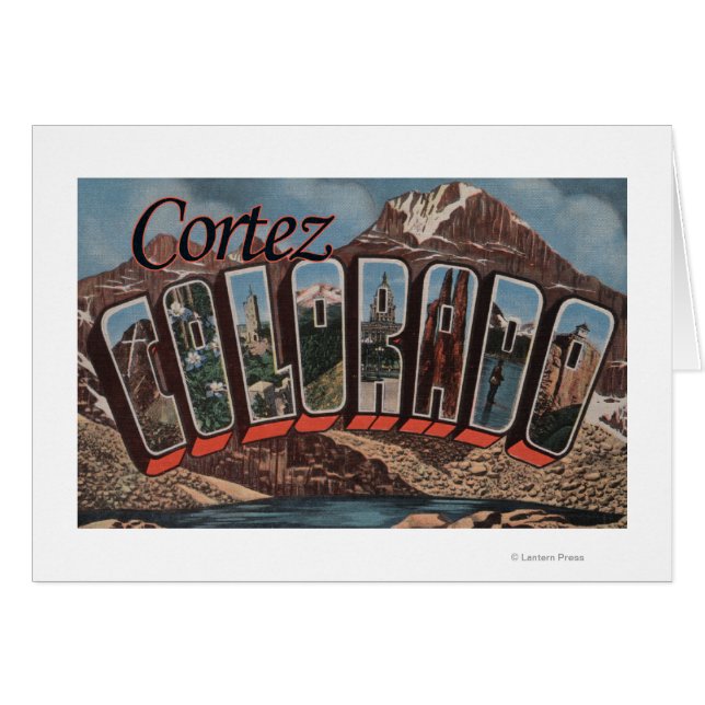 Cortez, Colorado - Large Letter Scenes (Front Horizontal)