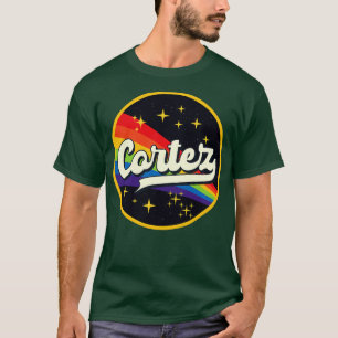 Cortez Rainbow In Space Vintage Style T-Shirt