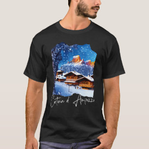 Cortina d'Ampezzo Dolomiti Painting Cortina d'Ampe T-Shirt