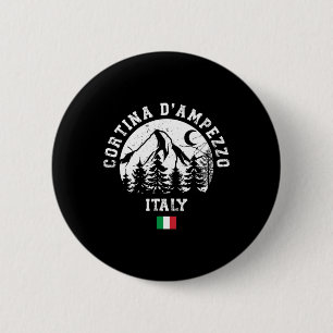 Cortina D'ampezzo Italy Alps Ski Resort Alpine Ski 6 Cm Round Badge