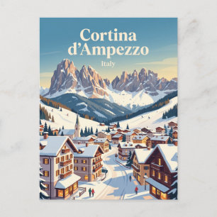 Cortina d'Ampezzo, Italy Postcard