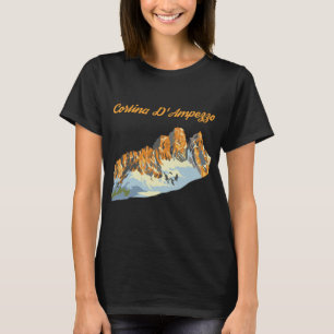 Cortina d'Ampezzo Italy Retro Travel T-Shirt
