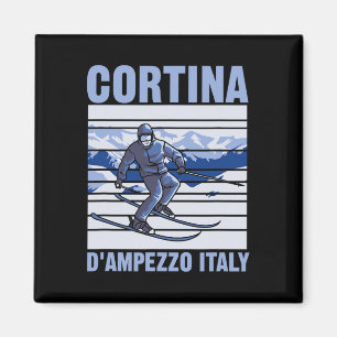 Cortina D'ampezzo Italy Ski  Magnet