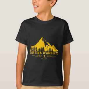 Cortina D'ampezzo Italy Ski Resort Alpine Skiing A T-Shirt