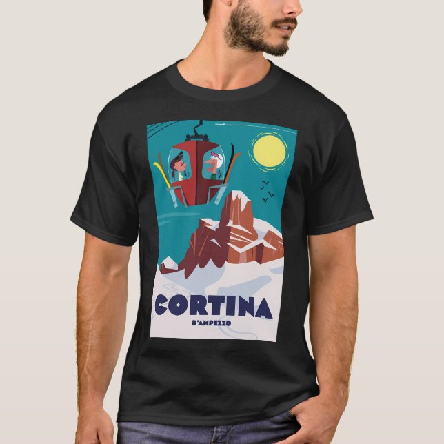 Cortina D'Ampezzo Poster T-Shirt (Front)