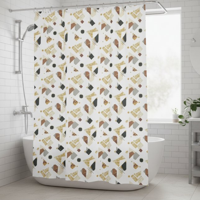 Cortina De Ducha Art Deco Geometric Shower Curtain (Creator Uploaded)